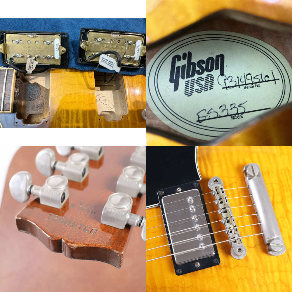 【中古】 エレキギター ギブソン Gibson ES-335 Dot SB 1999年製 セミアコースティックギター ES335 セミアコ 内部 傷