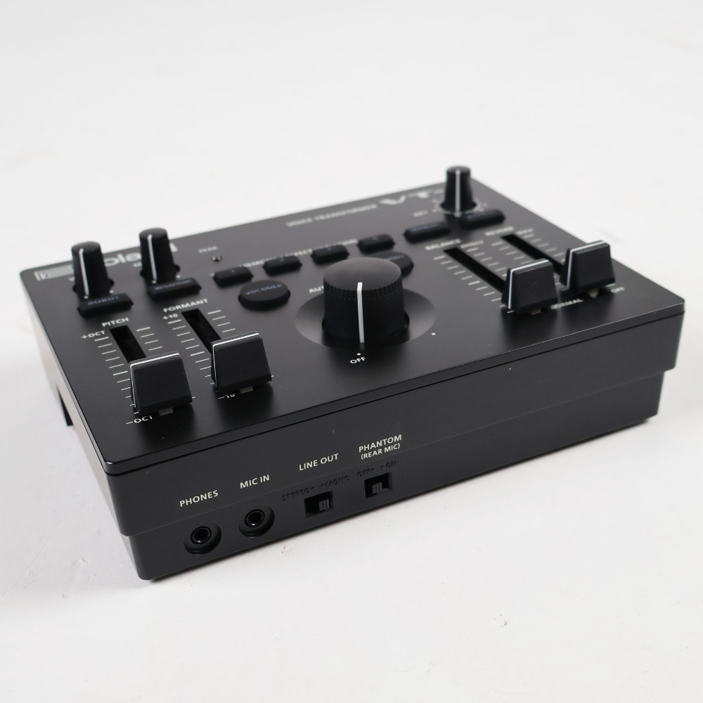 【中古】 ボイスエフェクト ボーカルエフェクター ROLAND VT-4 Voice Transformer ボイストランスフォーマー ローランド 本体画像 斜め 