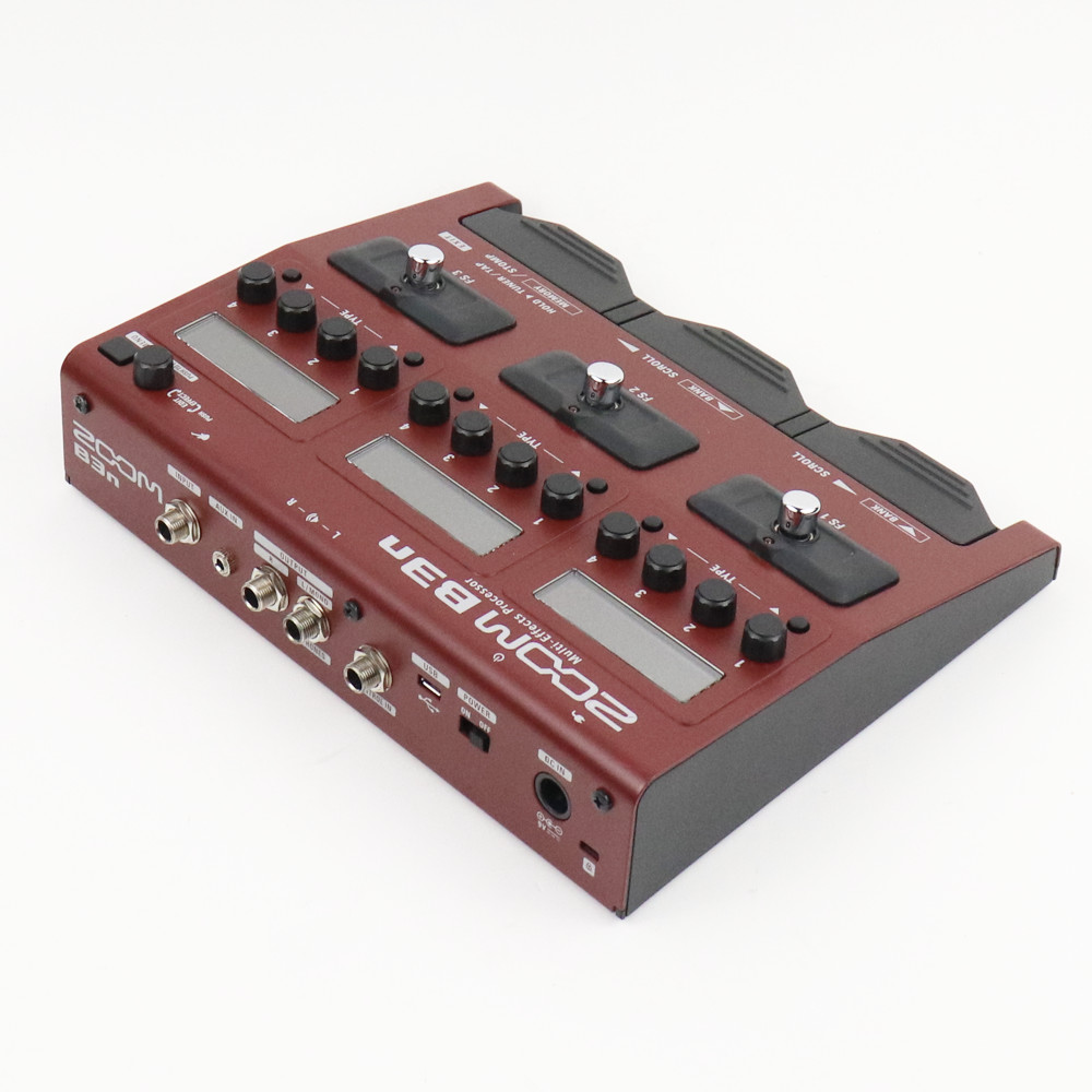 【中古】 ベースエフェクター ZOOM B3n ベース用マルチエフェクター ズーム 側面