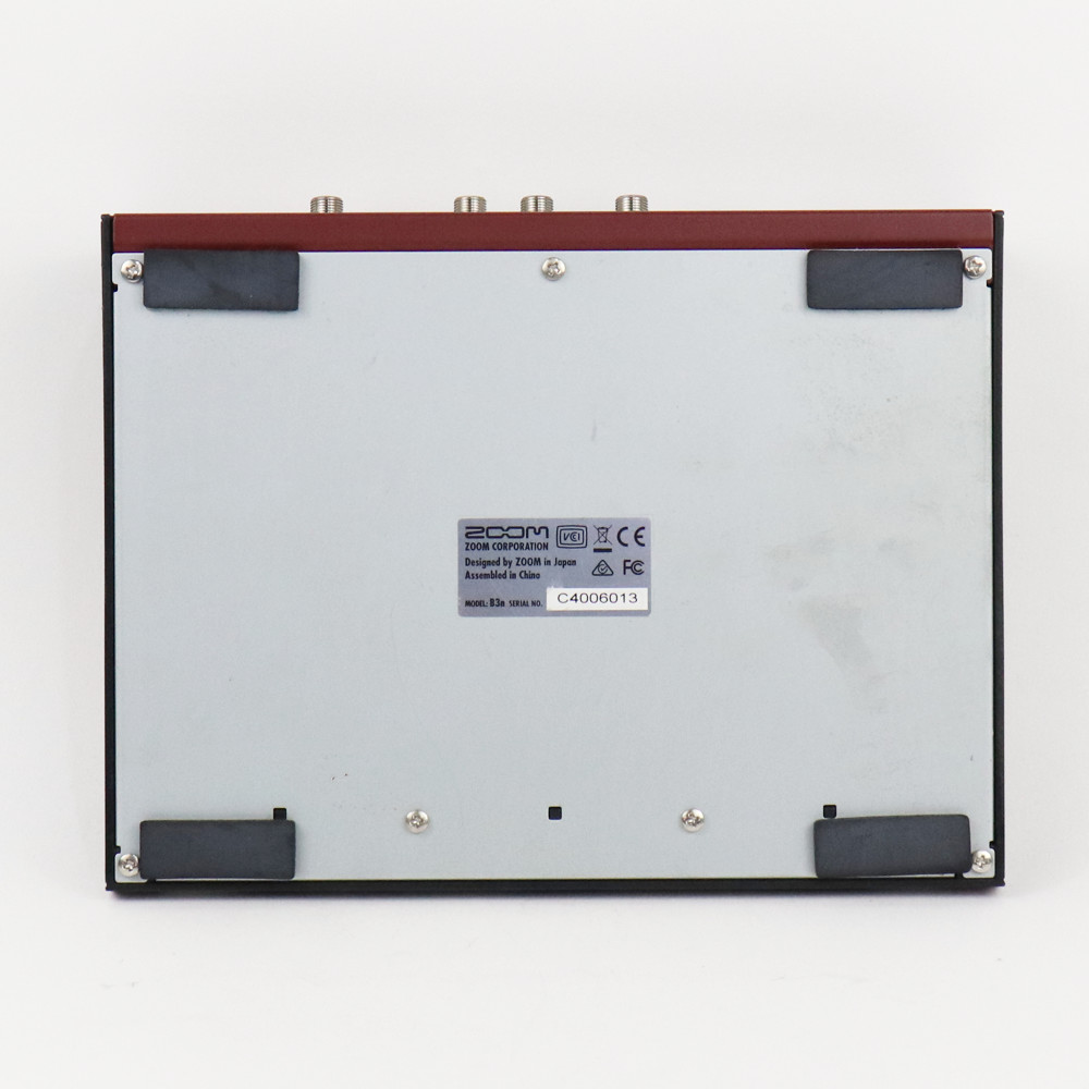 【中古】 ベースエフェクター ZOOM B3n ベース用マルチエフェクター ズーム 裏面