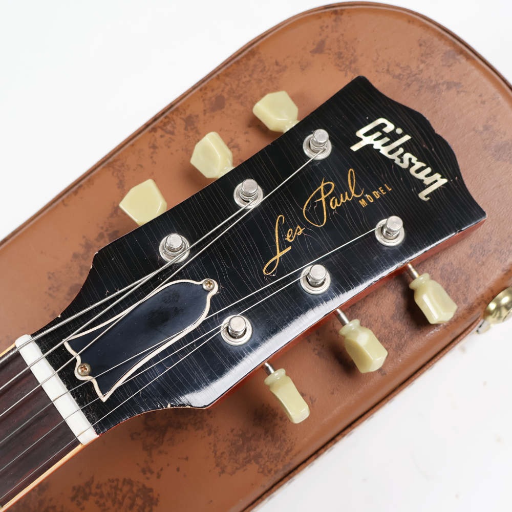 【中古】 Gibson ギブソン Custom Shop Historic Collection Les Paul Standard 1959 Reissue Hard Maple Aged Tom Murphy 2006年製 LPR-9 レスポール スタンダード エレキギター バックパネルサイン入り ヘッド画像