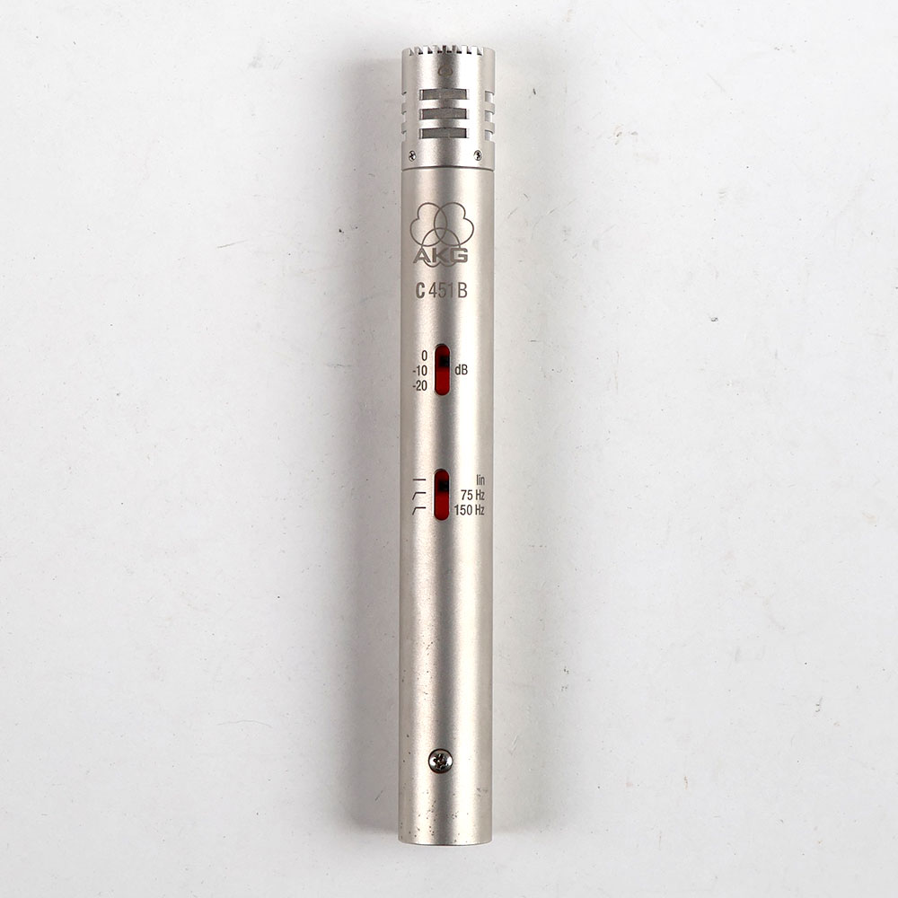 【中古】 マイク AKG C451B コンデンサーマイクロフォン 451 シゴイチ アカゲ 正面