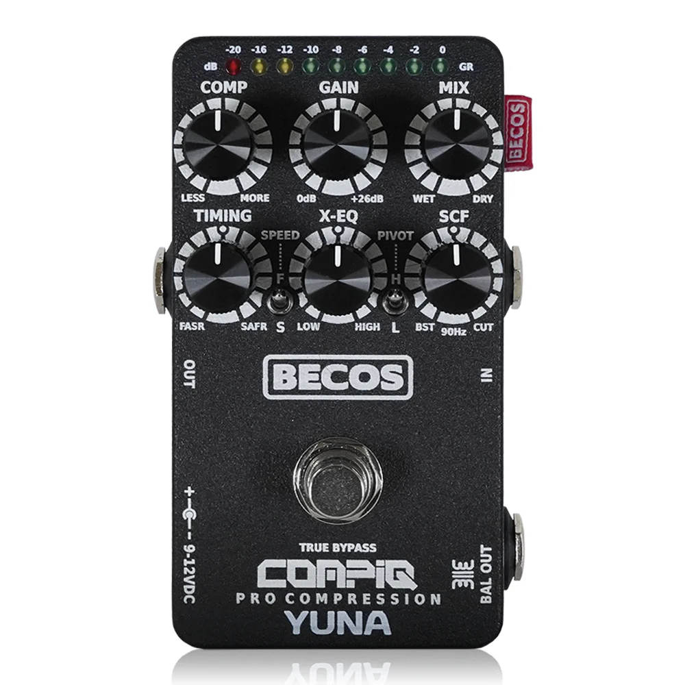 BECOS ベコス CompIQ YUNA Pro Compressor with DITOS コンプレッサー ギターエフェクター ベースエフェクター