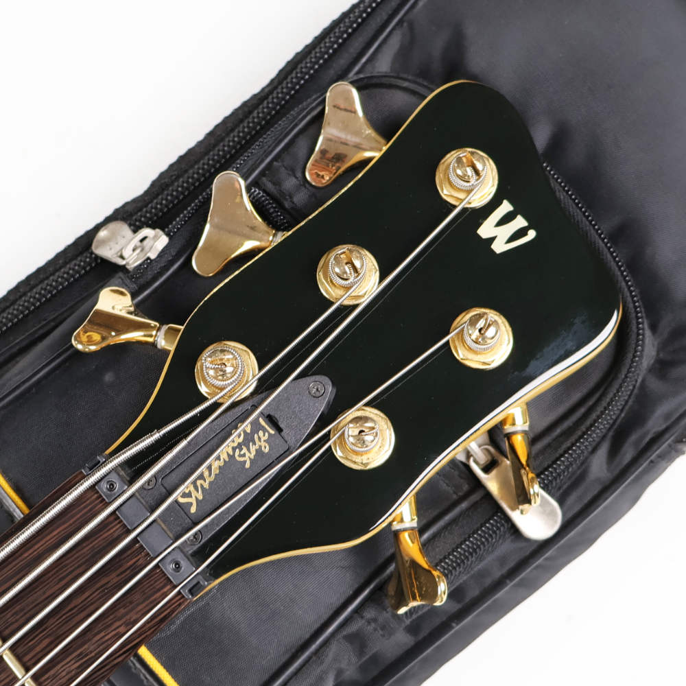 【中古】WARWICK ワーウィック Streamer Stage I 5st NAT Broad Neck 2005年製 5弦エレキベース スルーネック ヘッド画像