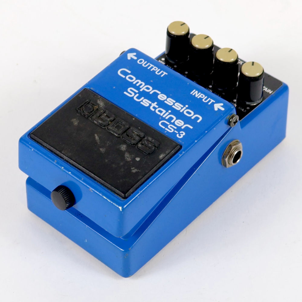 【中古】 コンプレッサー エフェクター BOSS CS-3 Compression Sustainer Made in Japan ギターエフェクター 右サイド