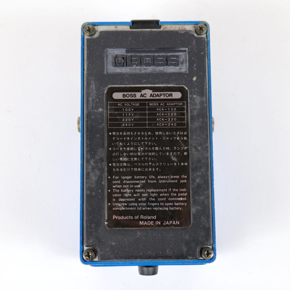 【中古】 コンプレッサー エフェクター BOSS CS-3 Compression Sustainer Made in Japan ギターエフェクター 裏面