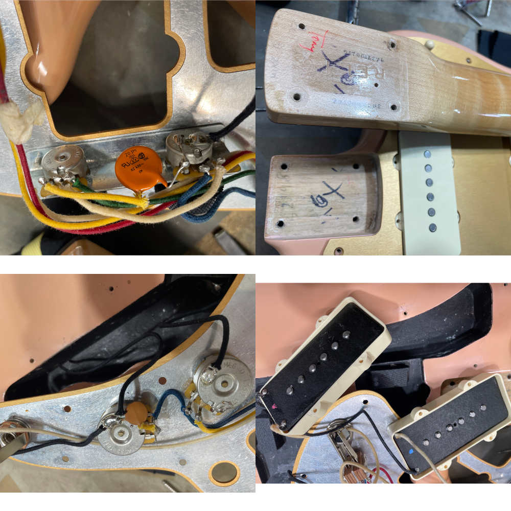 【中古】Fender Custom Shopフェンダー カスタムショップ Jazzmaster NOS Shell Pink 2014年製 ジャズマスター エレキギター 内部 