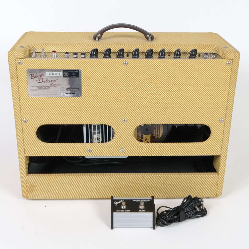 【中古】 ギターアンプ コンボ Fender Blues Deluxe Reissue Tweed フェンダー ブルースデラックス リイシュー ツイード柄 真空管アンプ 背面