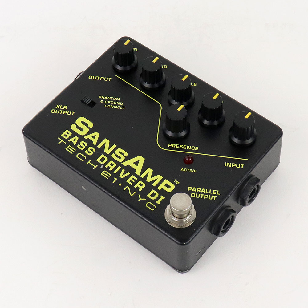【中古】サンズアンプ ベースドライバーDI TECH21 SansAmp BASS DRIVER DI 旧仕様 前期型 ベース用DI プリアンプ 全体