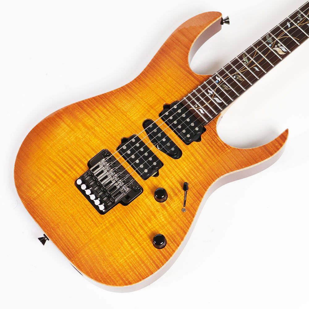 【中古】 Ibanez アイバニーズ j.custom RG8270F VV 2005年製 エレキギター フレイムメイプルトップ仕様 日本製 ボディトップ