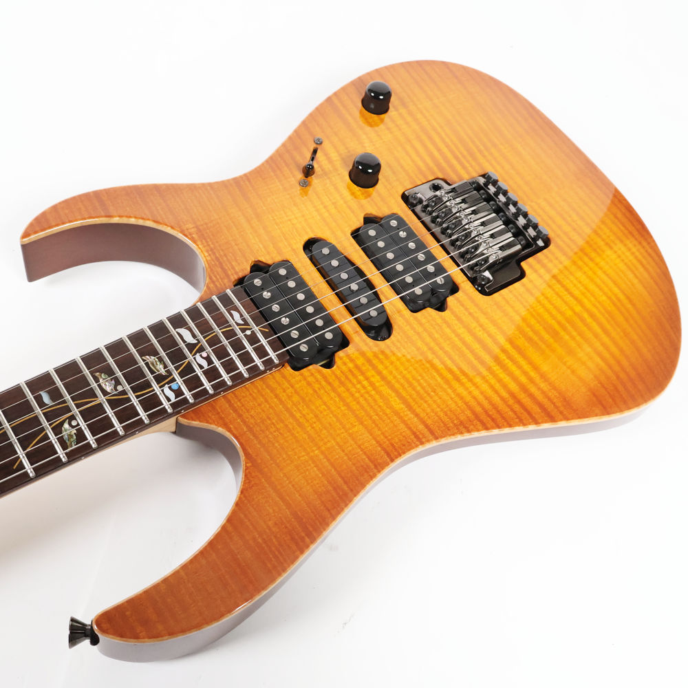 【中古】 Ibanez アイバニーズ j.custom RG8270F VV 2005年製 エレキギター フレイムメイプルトップ仕様 日本製 ボディトップ