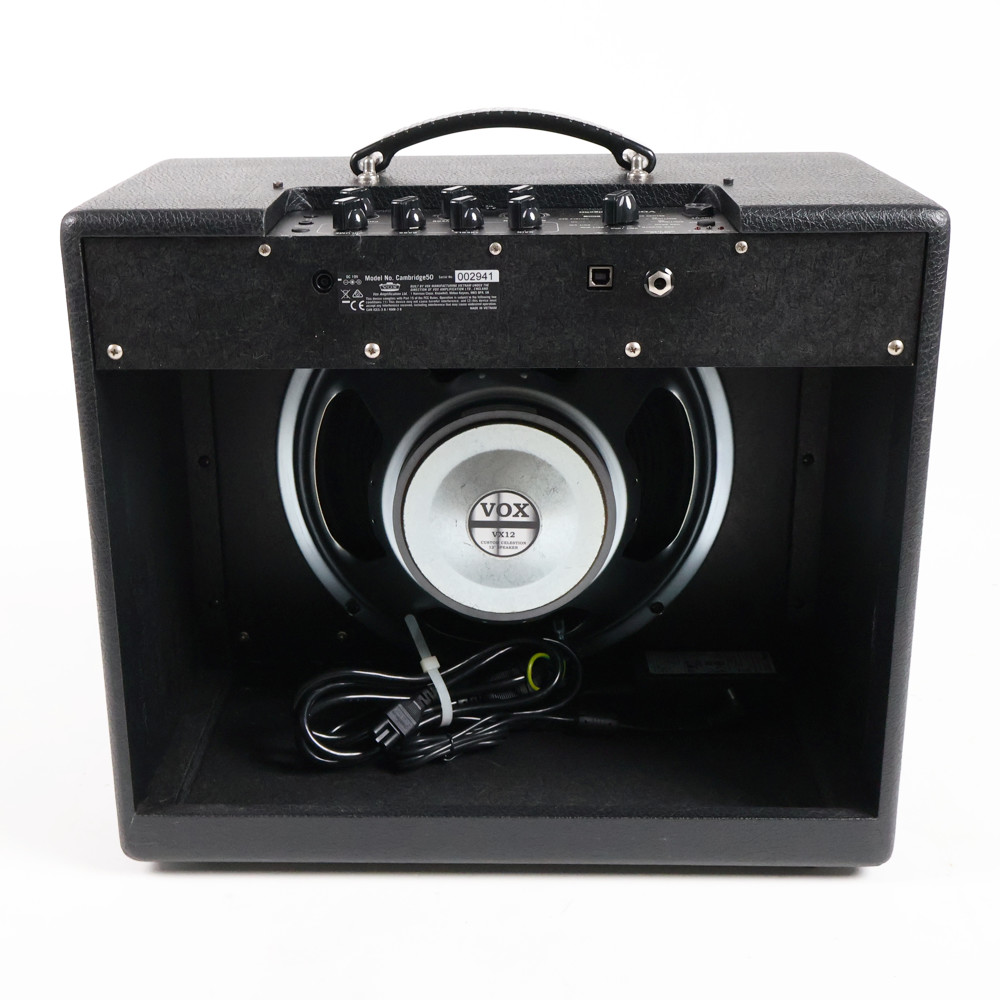 【中古】 VOX CAMBRIDGE 50 50W 小型ギターアンプ コンボ 真空管アンプ Nutube + Celestion製スピーカー搭載 背面