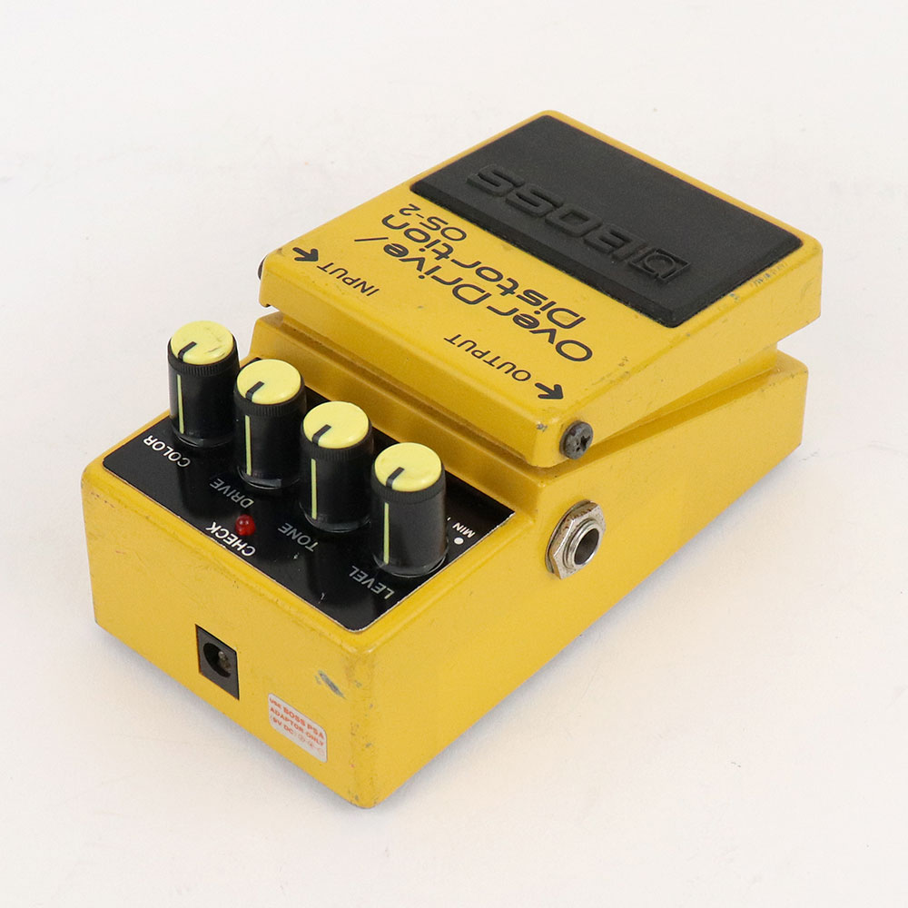 【中古】オーバードライブ ディストーション エフェクター BOSS OS-2 OverDrive Distortion ギターエフェクター 全体