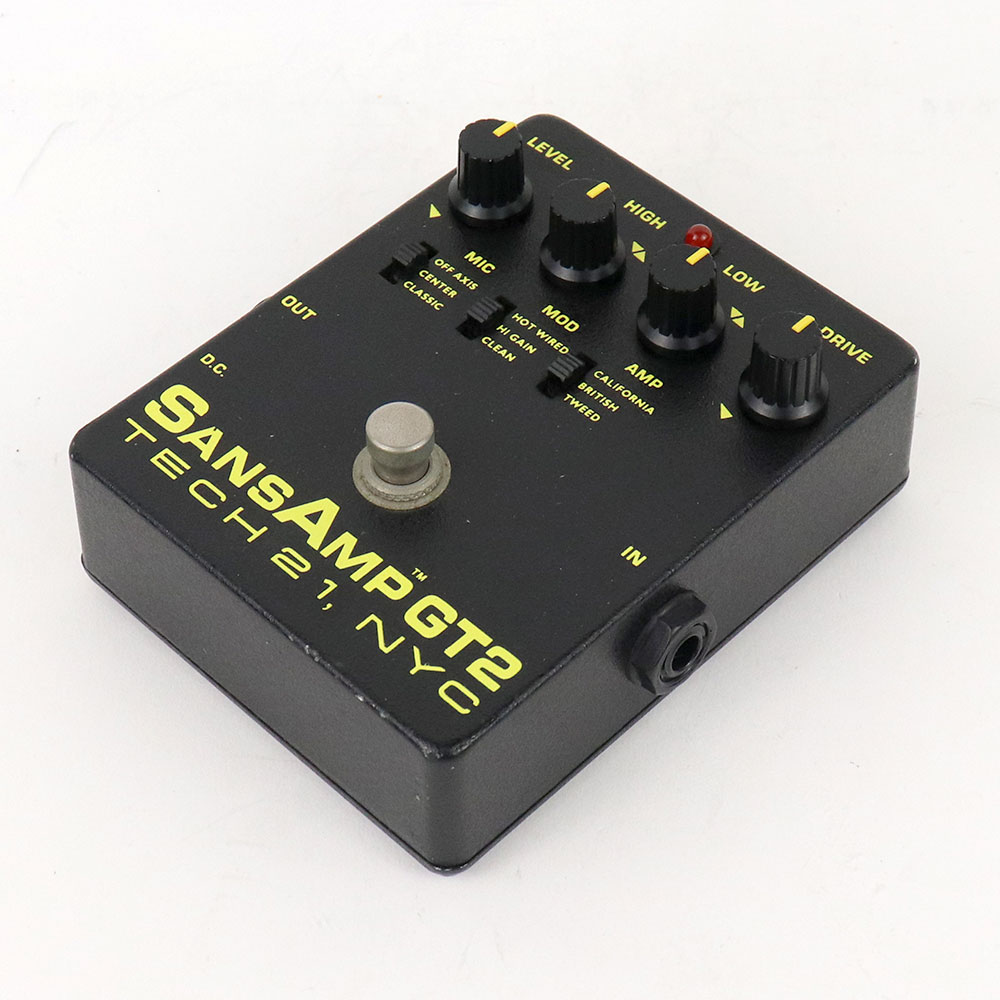 【中古】 TECH21 SansAmp GT2 アンプシミュレーター ギターエフェクター 全体
