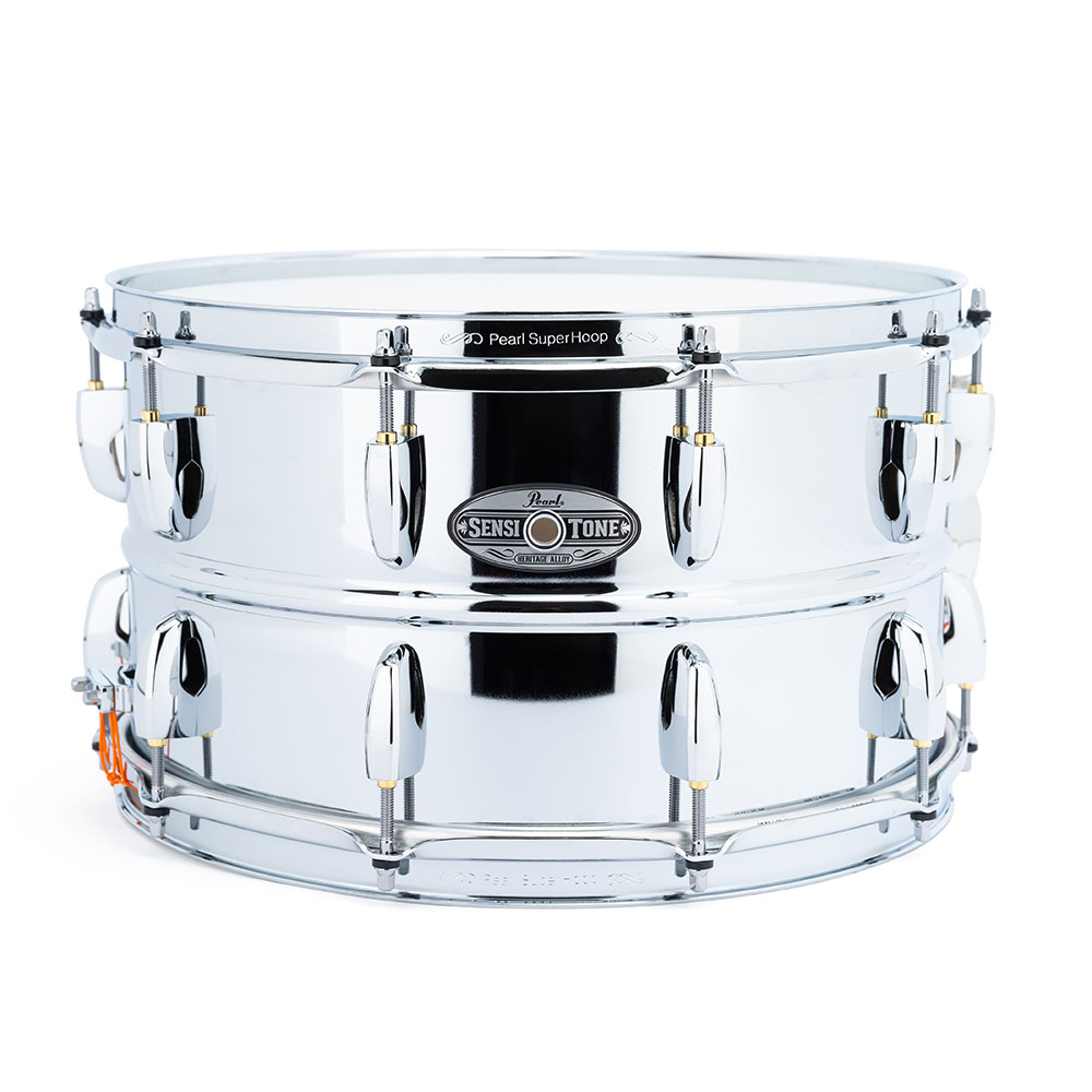 Pearl パール STH1480S SensiTone Heritage Alloy 14×8 Deep Steel Snare Drum スネアドラム 全体