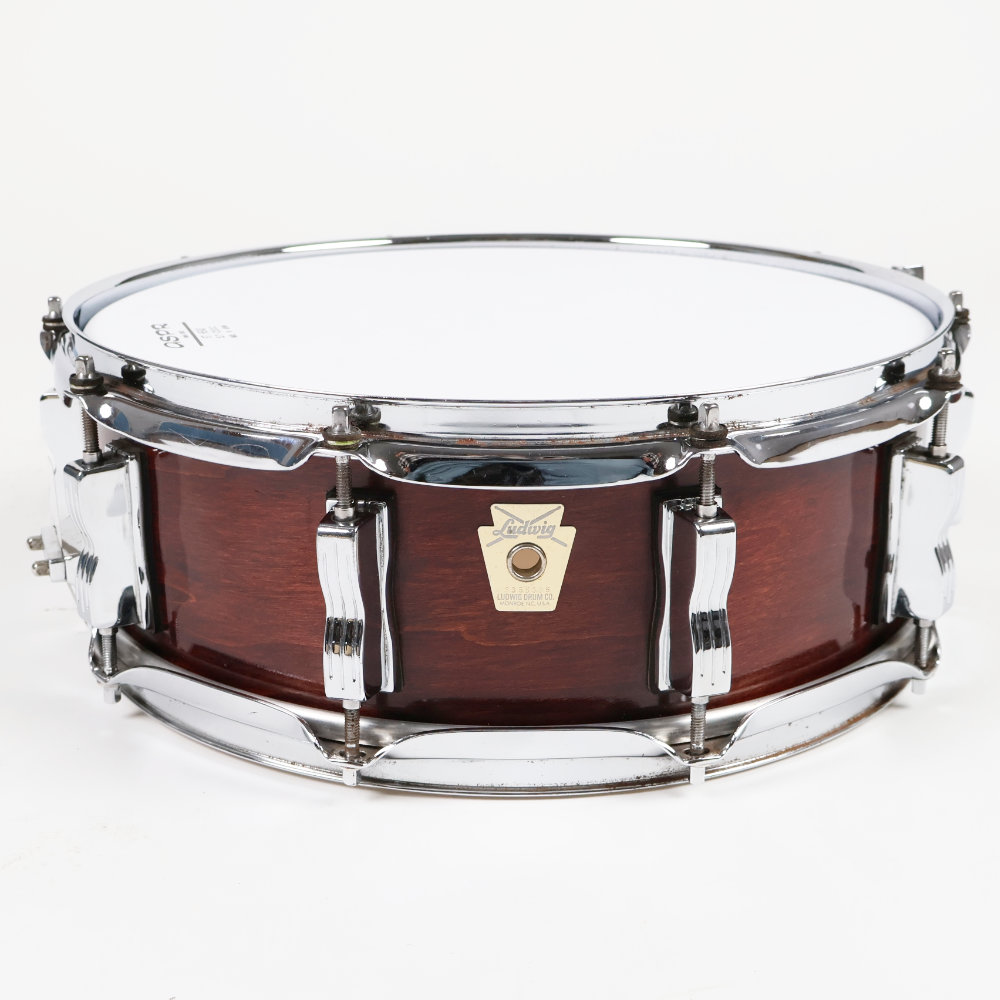 【中古】 スネアドラム ラディック Ludwig LS401 Classic Maple Mahogany Stain 14x5