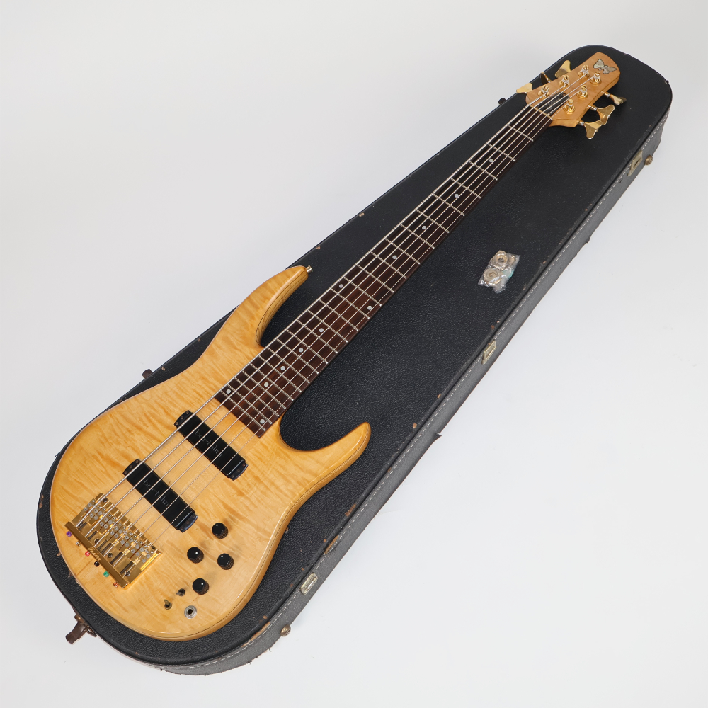 【中古】 Fodera フォデラ AJ-6 Maple 1991年製 6弦ベース メイプルトップ アッシュバック スルーネック エレキベース