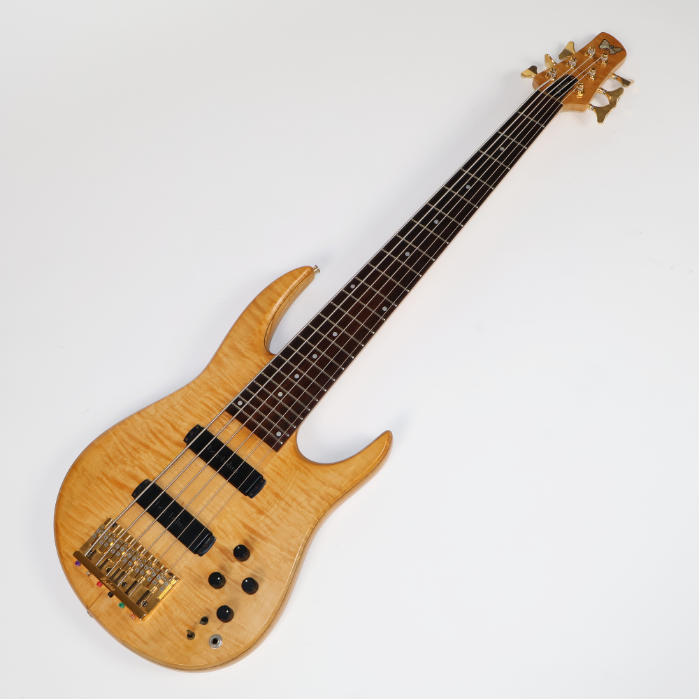 【中古】 Fodera フォデラ AJ-6 Maple 1991年製 6弦ベース メイプルトップ アッシュバック スルーネック エレキベース 詳細画像