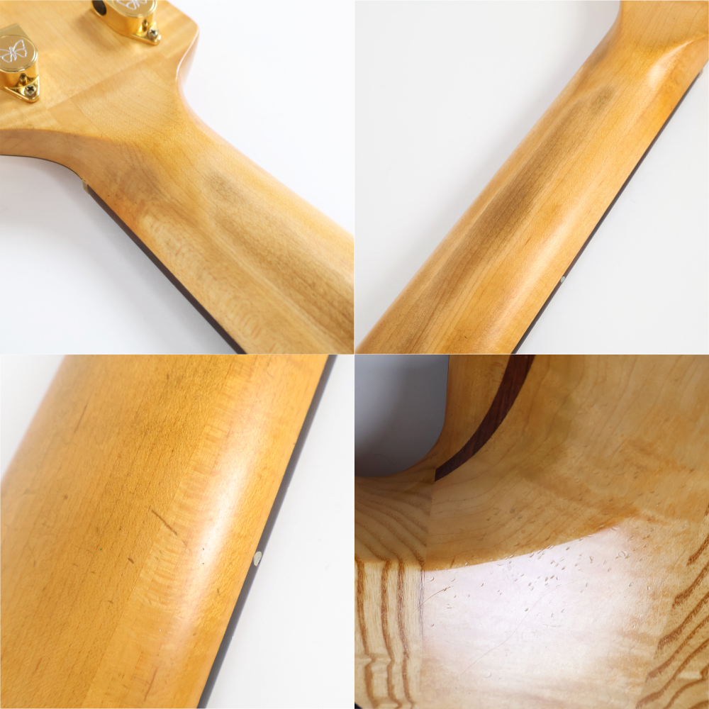 【中古】 Fodera フォデラ AJ-6 Maple 1991年製 6弦ベース メイプルトップ アッシュバック スルーネック エレキベース 詳細画像