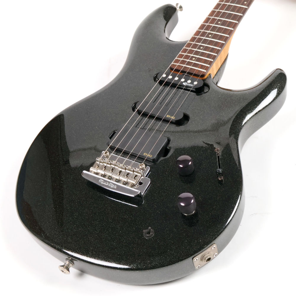 【中古】 エレキギター MUSIC MAN LUKE Black Sparkle Mod. Sustainer搭載 2002年製 ルカサーサイン入り Steve Lukather Signature ミュージックマン ルーク スティーブ・ルカサーモデル トップ