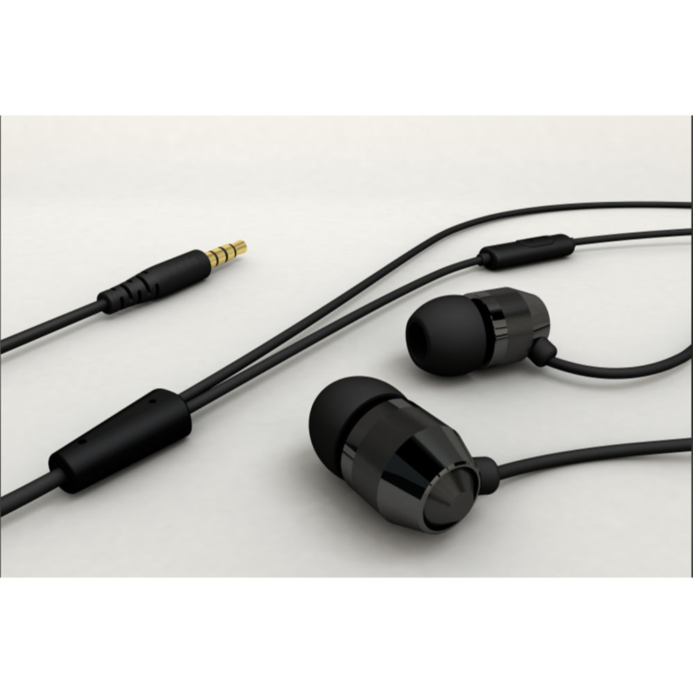 Hi-Unit ハイユニット HSE-A1000wC-BK リモコンマイク+変換アダプタ付 イヤホン ブラック ケーブル
