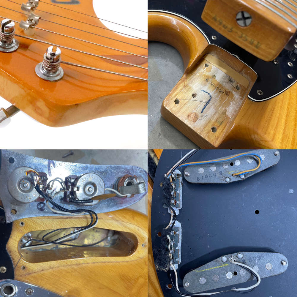 【中古】 エレキギター Fender Mustang NAT Maple FingerBoard 1978年製 フェンダー ムスタング ヘッド傷、内部