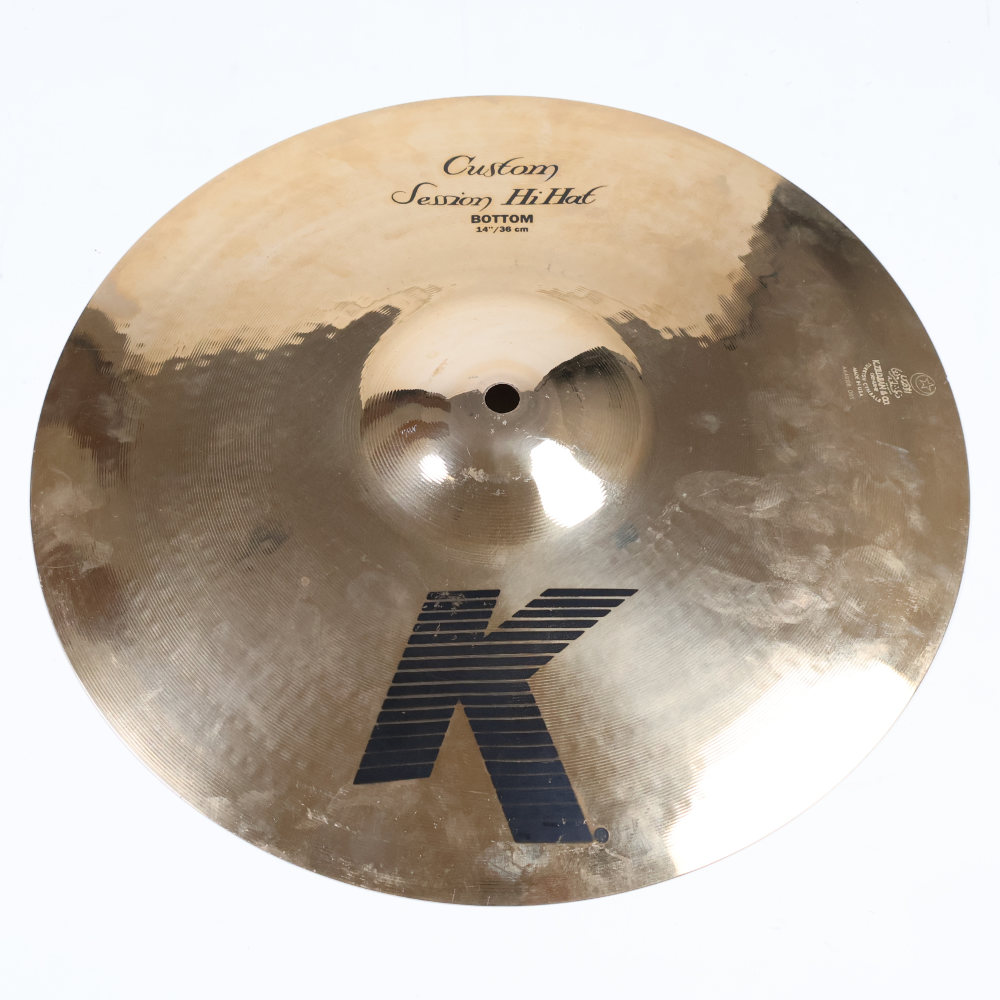 【中古】 ボトムのみ ハイハットボトムシンバル ジルジャン ZILDJIAN K CUSTOM SESSION HI-HAT BOTTOM 14インチ