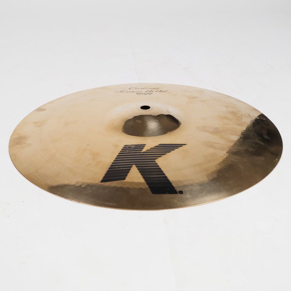 【中古】 ボトムのみ ハイハットボトムシンバル ジルジャン ZILDJIAN K CUSTOM SESSION HI-HAT BOTTOM 14インチ 本体画像 斜め