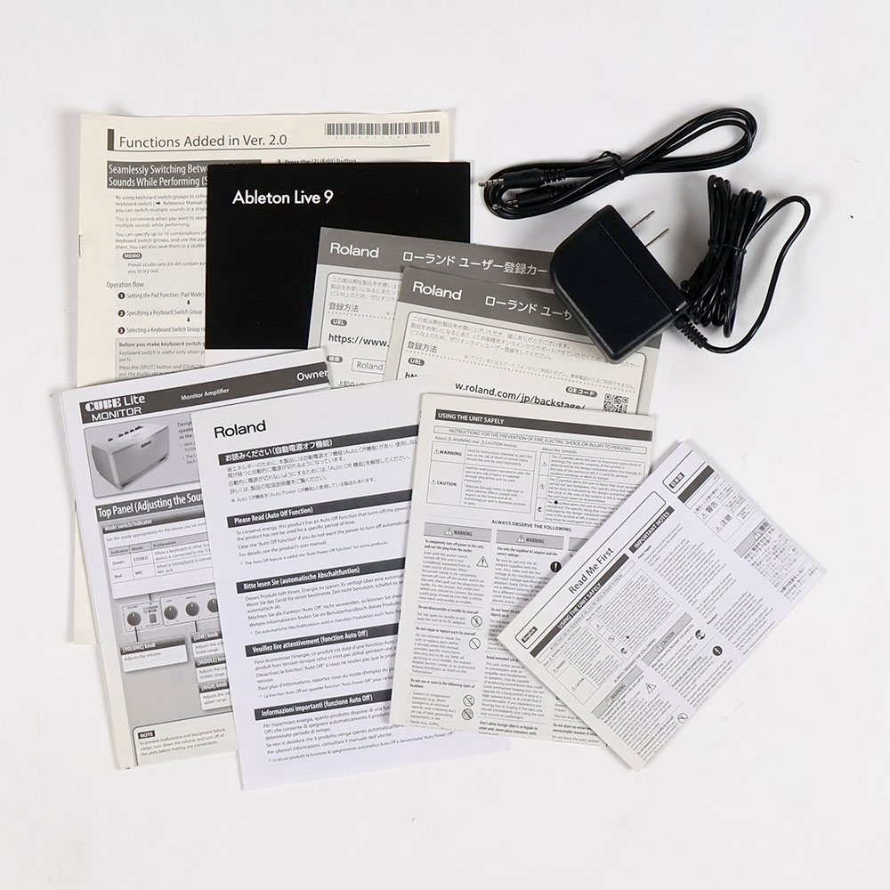 【中古】 モニタースピーカー ローランド ROLAND CUBE LITE MONITOR キューブライトモニター CUBE-LM 付属品