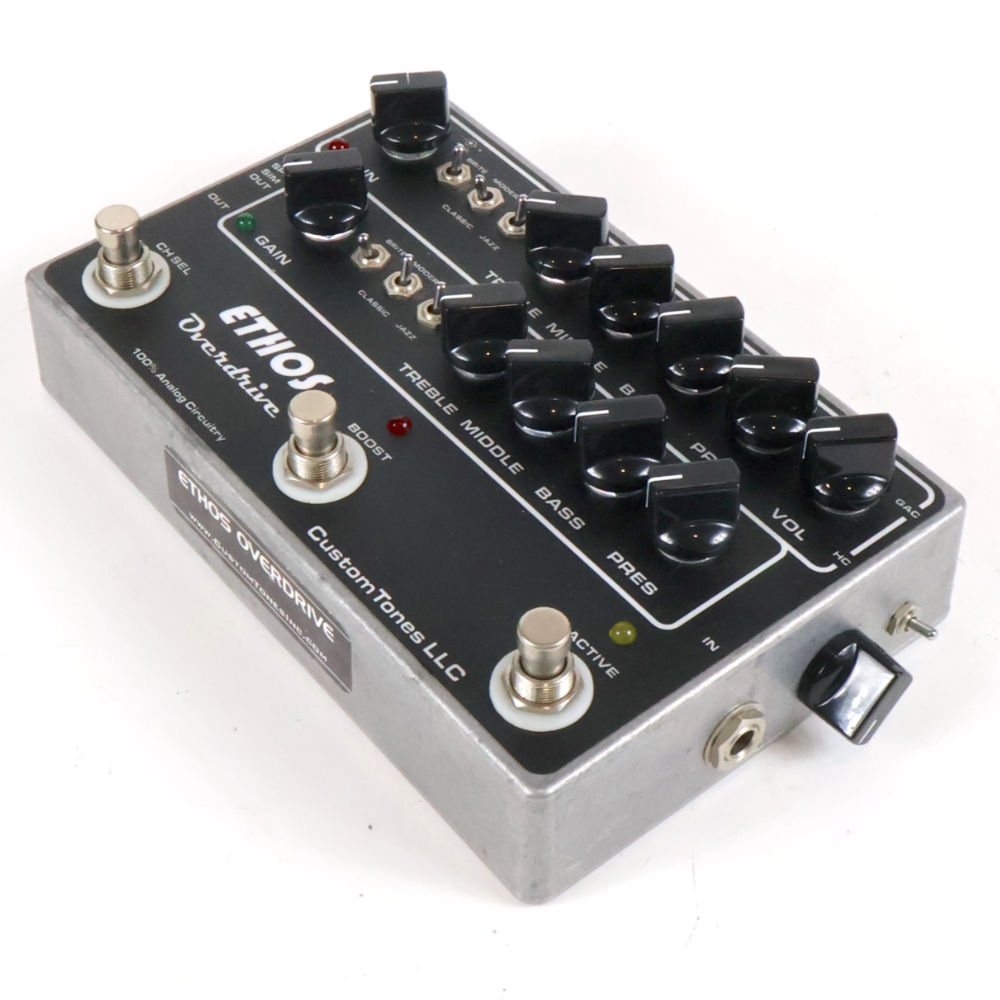 【中古】Custom Tones Ethos Overdrive Classic オーバードライブ プリアンプ ギターエフェクター 右サイド