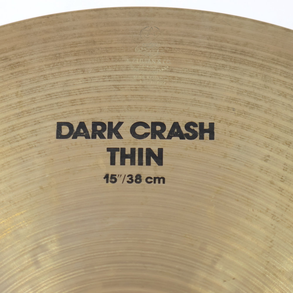 【中古】 クラッシュシンバル ジルジャン ZILDJIAN K.Zildjian Dark Crash Thin 15インチ クラッシュシンバル 刻印