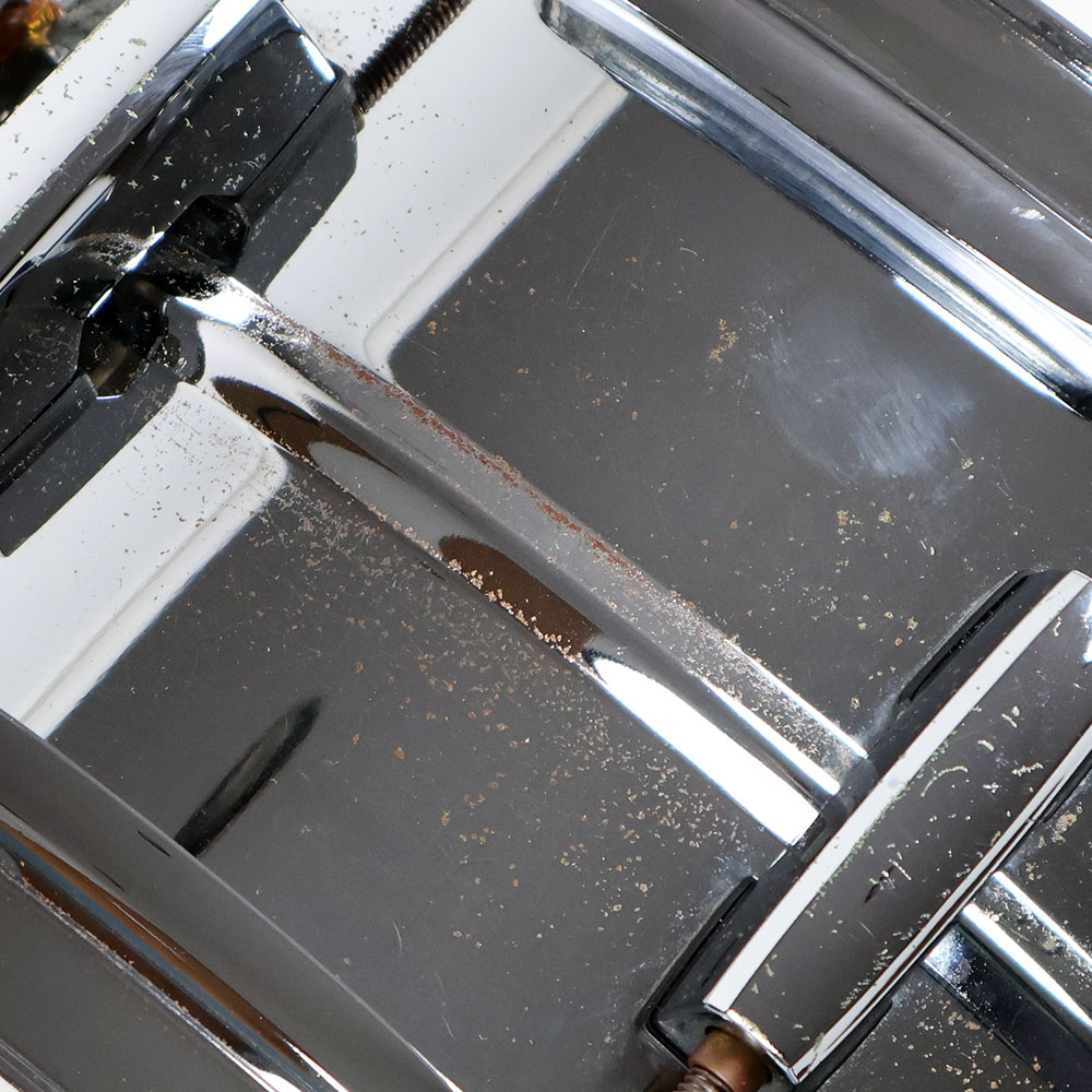 【中古】 スネアドラム パール Pearl SensiTone Steel Custom Alloy 14x5.5 スチールシェル サビあり