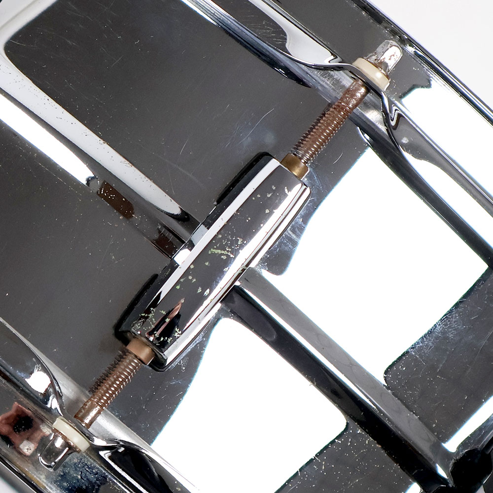 【中古】 スネアドラム パール Pearl SensiTone Steel Custom Alloy 14x5.5 スチールシェル サビあり