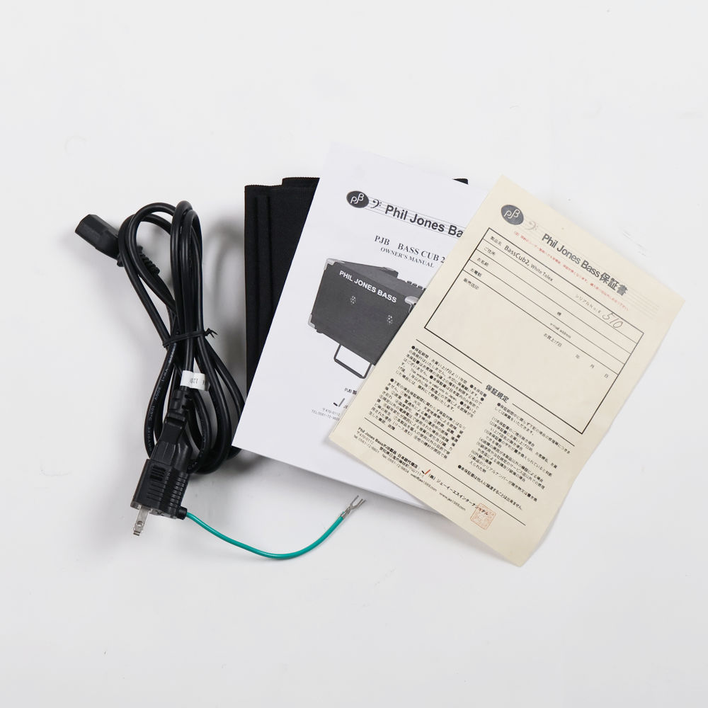 【中古】 PHIL JONES BASS BASS CUB 2 BG-110 WHITE 小型ベースアンプ コンボ 電源