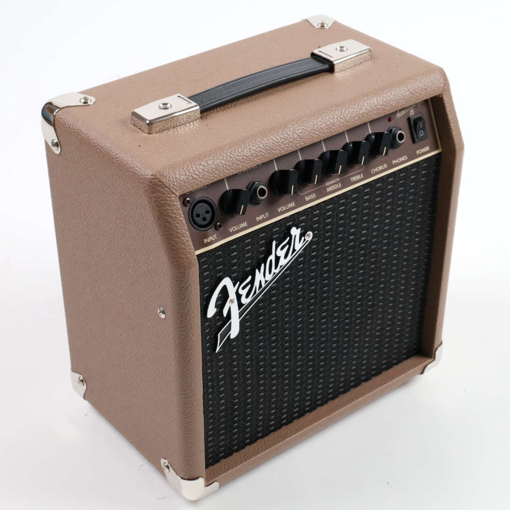 【中古】ギターアンプ アコースティックギター用 Fender Acoustasonic 15 フェンダー アコースタソニックアンプ 左サイド