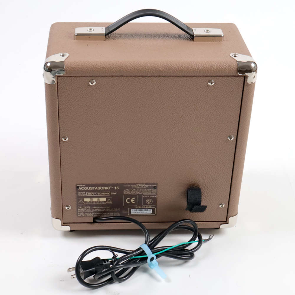 【中古】ギターアンプ アコースティックギター用 Fender Acoustasonic 15 フェンダー アコースタソニックアンプ 背面