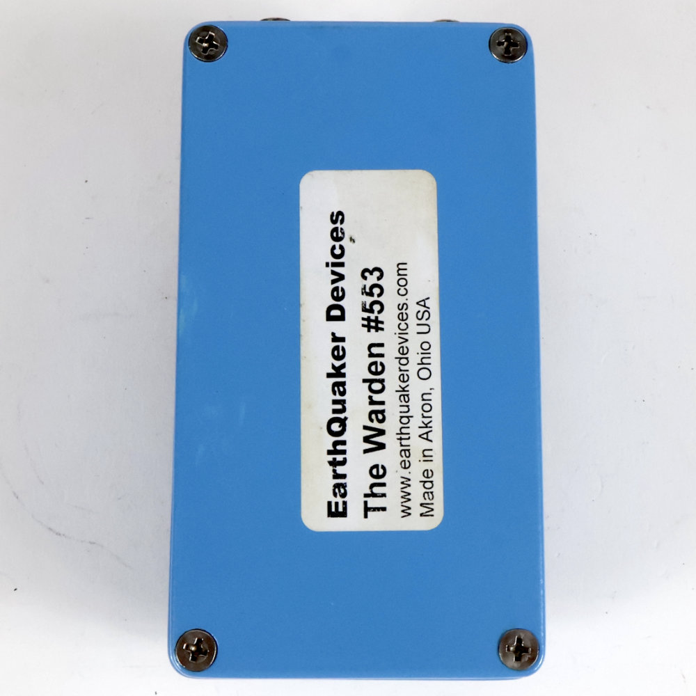 【中古】 EarthQuaker Devices アースクエイカーデバイセス EQD The Warden ギターエフェクター コンプレッサー 底面