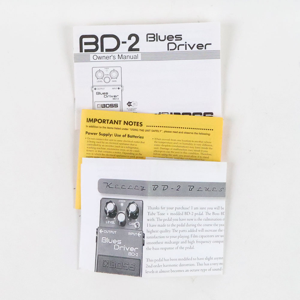【中古】 Keeley キーリー BOSS BD-2 Blues Driver ブルースドライバー Phat Mod ギターエフェクター オーバードライブ 付属品