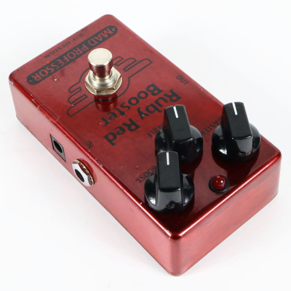 【中古】 Mad Professor Ruby Red Booster FAC ブースター ギターエフェクター 本体画像 斜め 