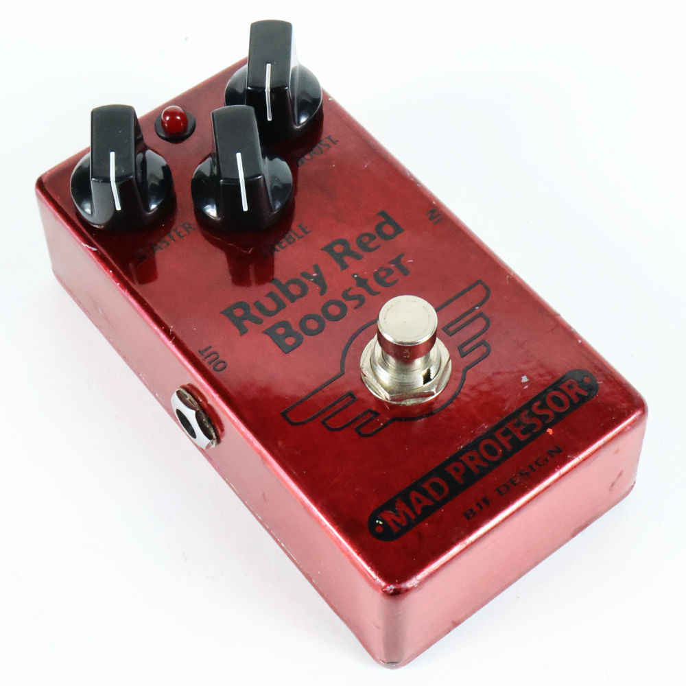 【中古】 Mad Professor Ruby Red Booster FAC ブースター ギターエフェクター 本体画像 斜め 2