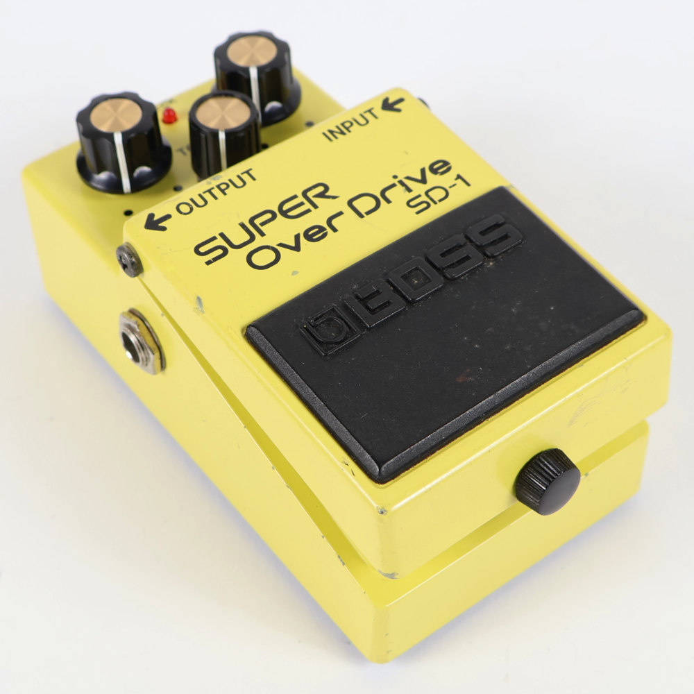 【中古】 スーパーオーバードライブ エフェクター BOSS SD-1 Super Over Drive ギターエフェクター 本体画像 斜め