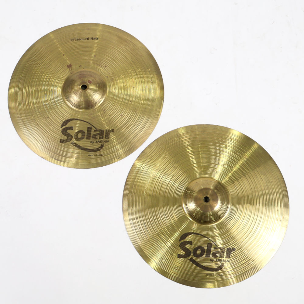 【中古】ハイハットシンバル ソーラー Solar by SABIAN Hi-Hats 14インチ ペア