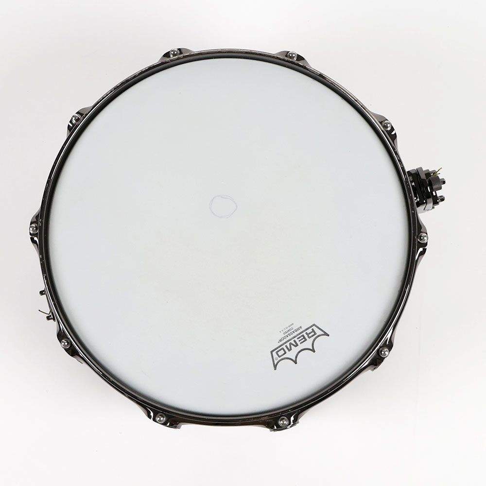 【中古】 スネアドラム DW Collector’s Black Nickel over Brass Snare 14x6.5 打面