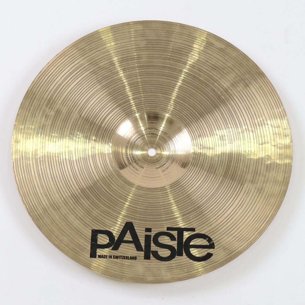 【中古】 クラッシュシンバル パイステ PAISTE Signature Power Crash 18インチ クラッシュシンバル 裏面