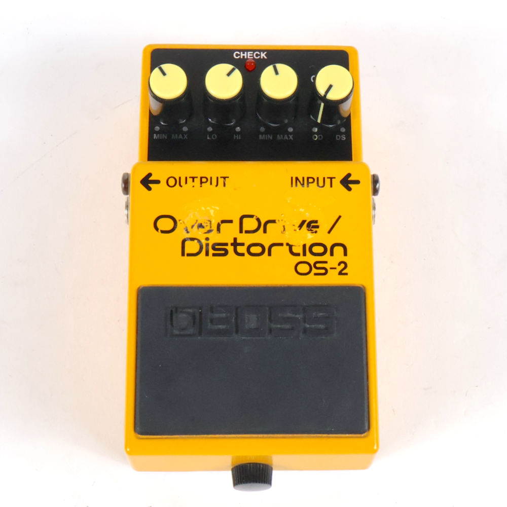 【中古】オーバードライブ ディストーション エフェクター BOSS OS-2 OverDrive Distortion ギターエフェクター 正面