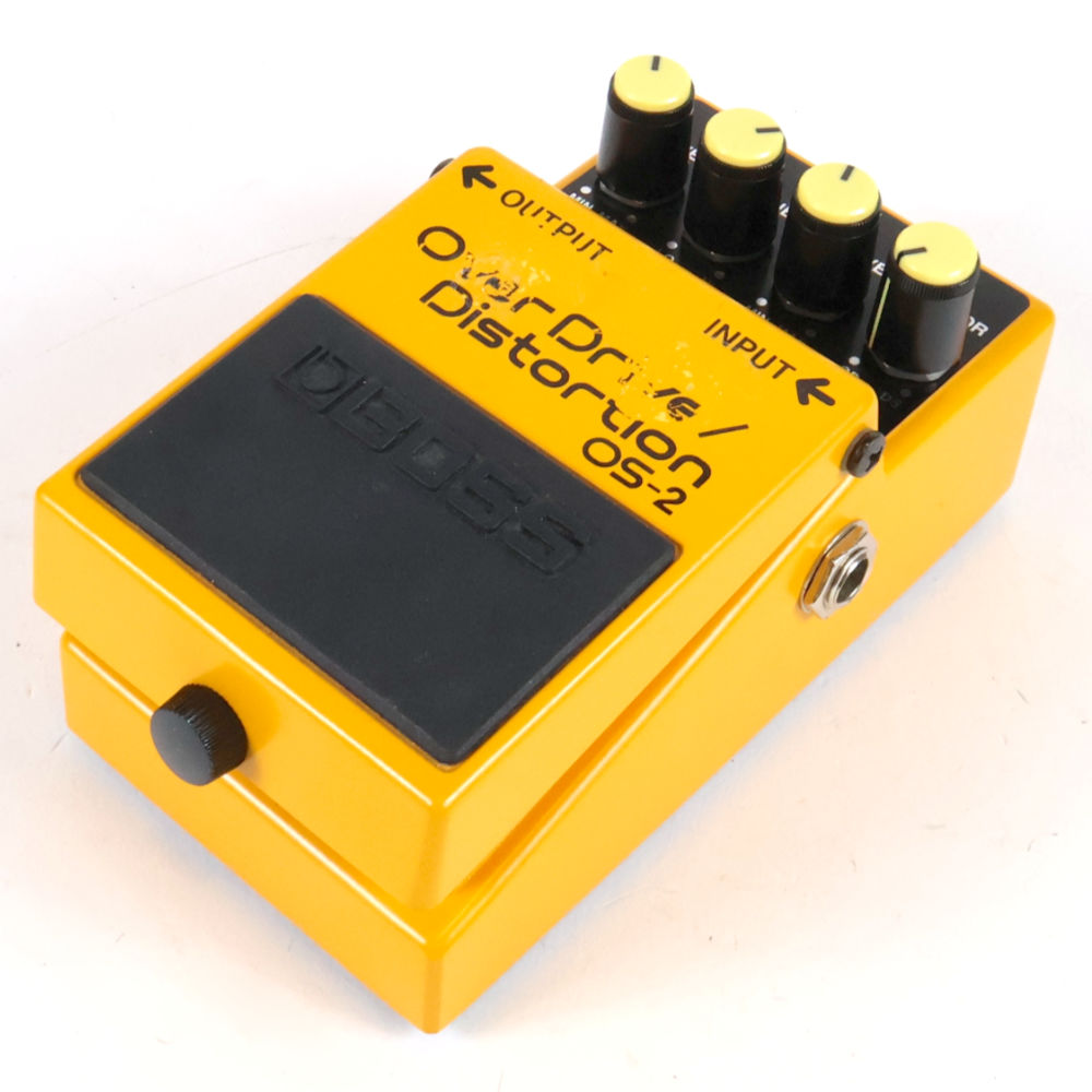 【中古】オーバードライブ ディストーション エフェクター BOSS OS-2 OverDrive Distortion ギターエフェクター 右サイド