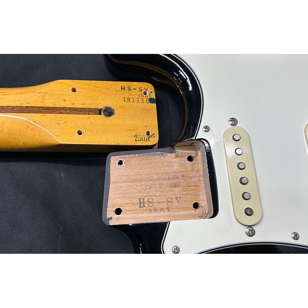 【中古】 HISTORY ヒストリー HS-SV Black 2019年製 ストラトキャスタータイプ オールラッカー塗装 日本製 エレキギター ネック