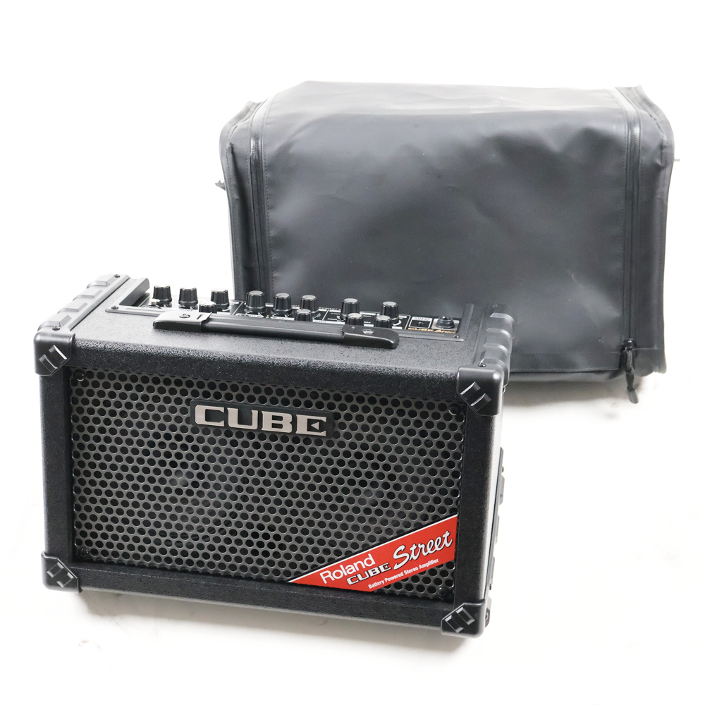 【中古】 ギターアンプ ローランド ROLAND CUBE Street BK 乾電池駆動パフォーマンス用ステレオアンプ ギターアンプ