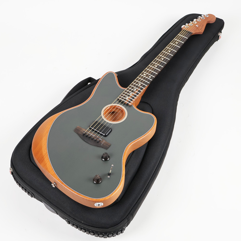 【中古】 Fender USA American Acoustasonic Jazzmaster Tungsten 2023年製 エレクトリックアコースティックギター