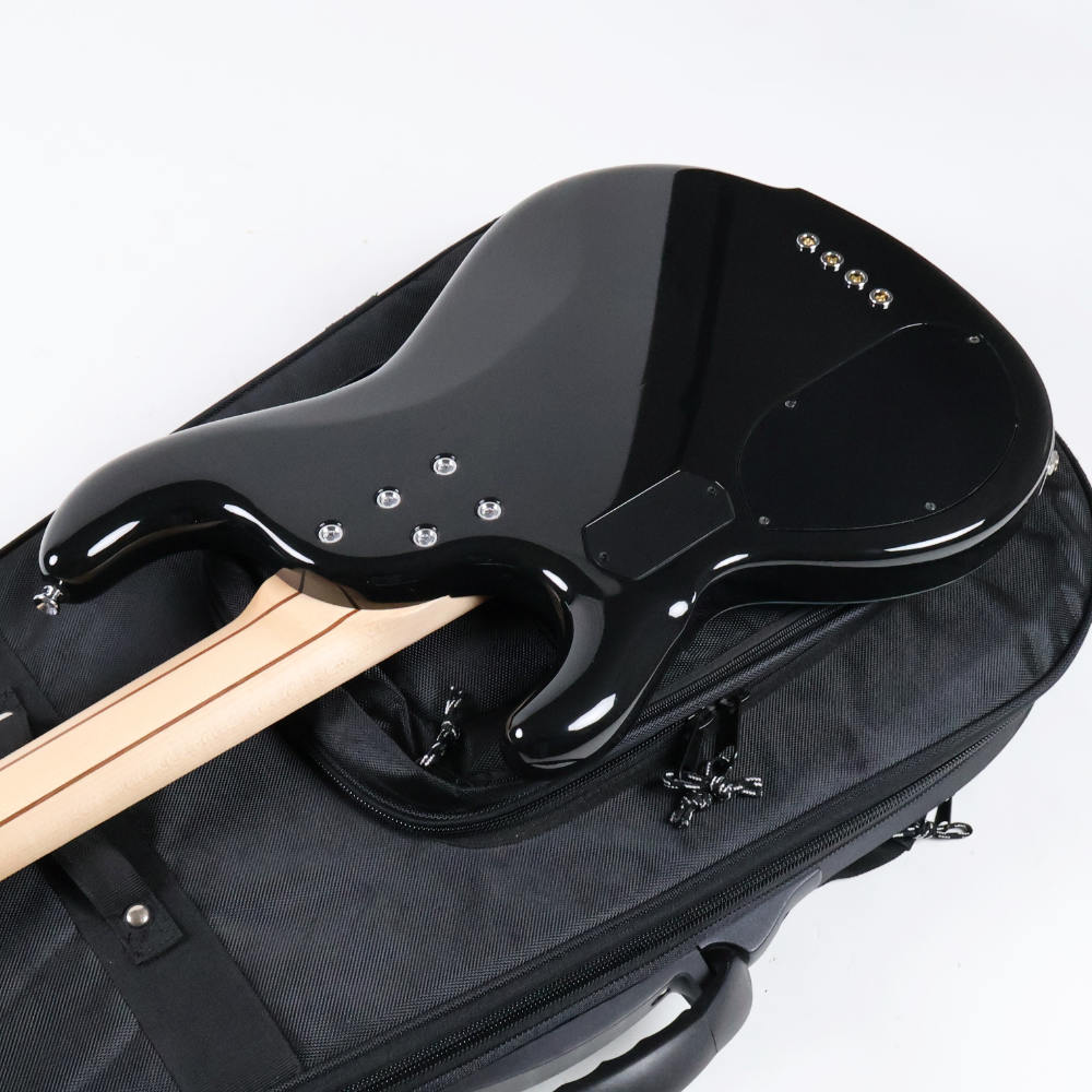 【中古】 dragonfly ドラゴンフライ CPS-5 CUSTOM QUILTED MAPLE 5A / ALDER TRANS LIGHT BLUE GROSS 4弦エレキベース ボディバック画像 2